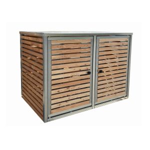 Doppelbox Stahl-Lärchenholz