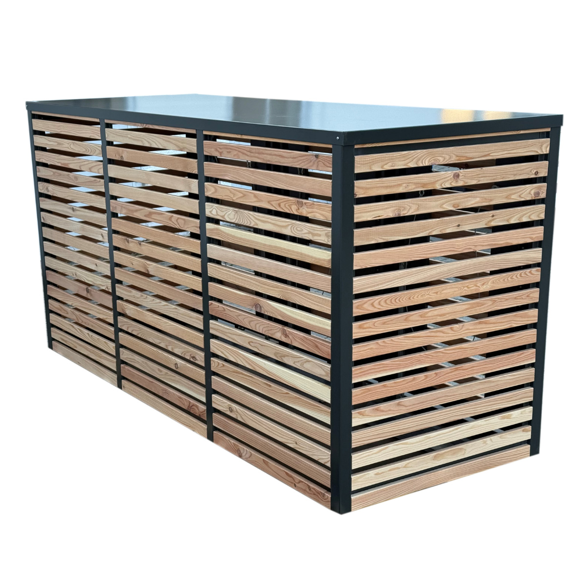 Dreifachbox Stahl-Lärchenholz – Bild 2