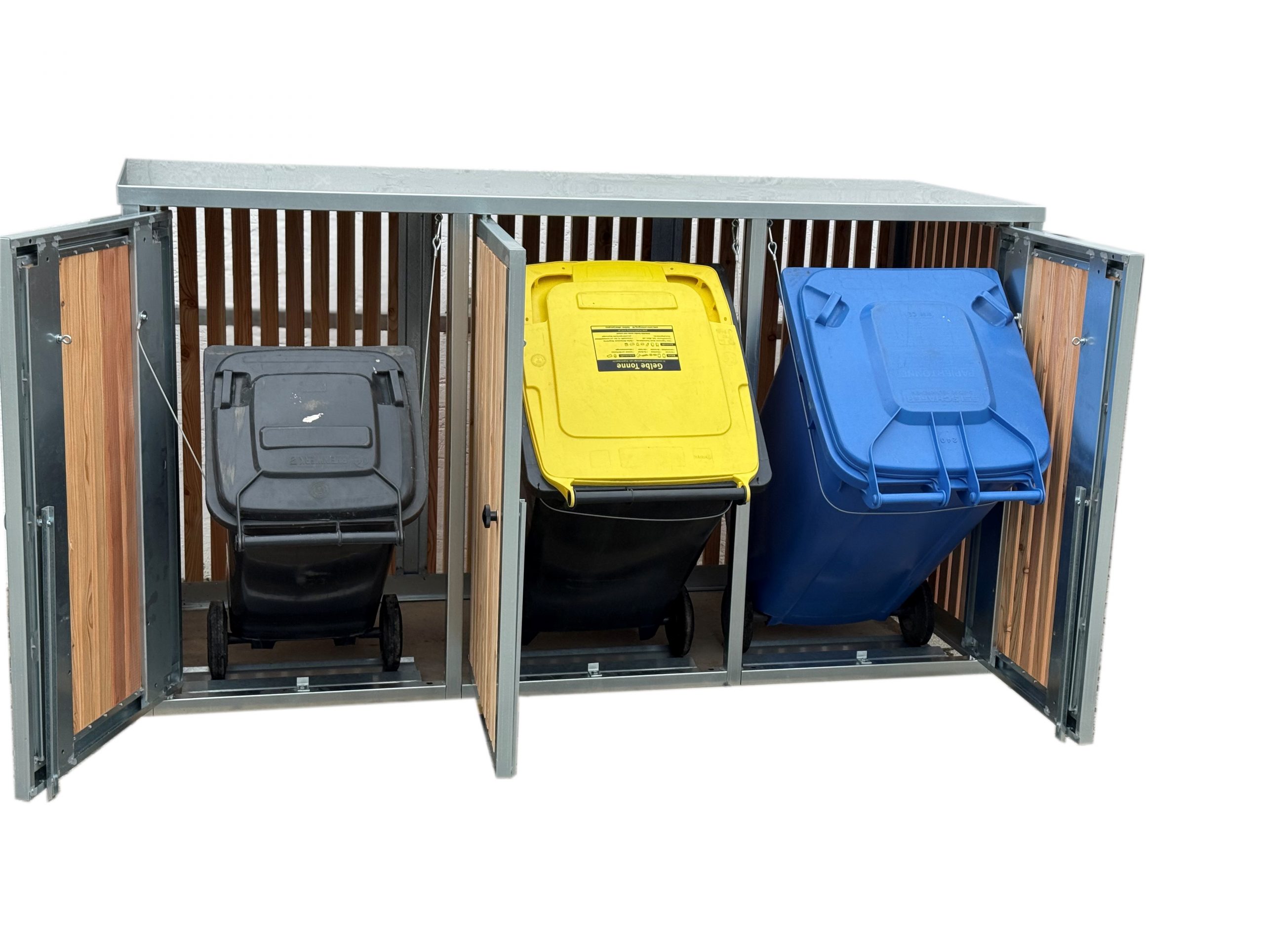Dreifachbox Stahl-Lärchenholz – Bild 3