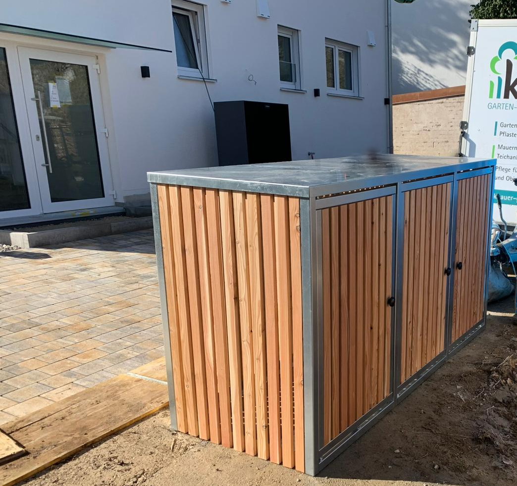 Dreifachbox Stahl-Lärchenholz – Bild 4
